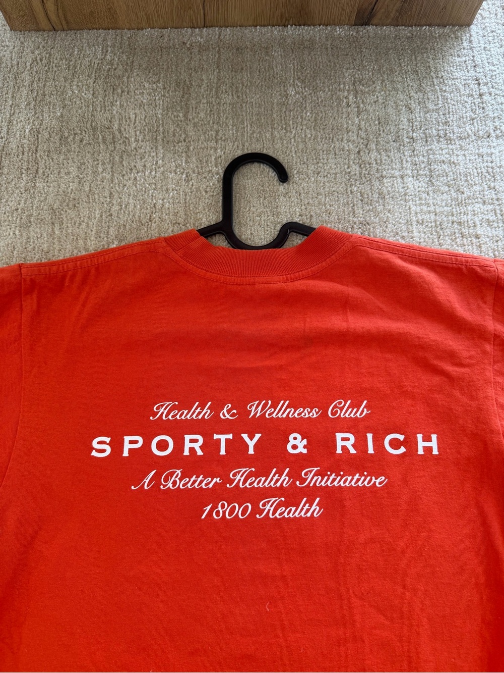 Sporty & Rich Orange wellness club tee